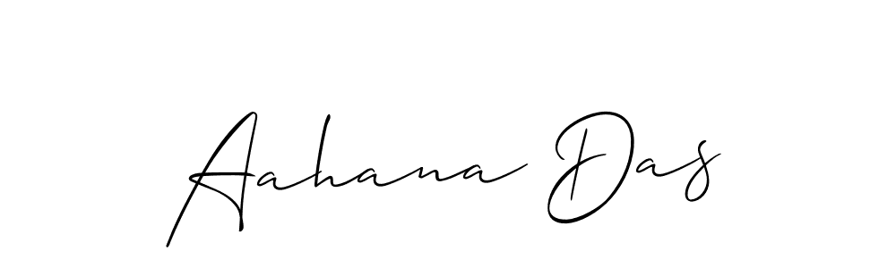 if you are searching for the best signature style for your name Aahana Das. so please give up your signature search. here we have designed multiple signature styles  using Allison_Script. Aahana Das signature style 2 images and pictures png