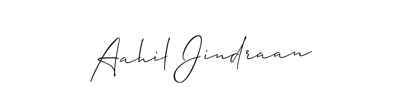 if you are searching for the best signature style for your name Aahil Jindraan. so please give up your signature search. here we have designed multiple signature styles  using Allison_Script. Aahil Jindraan signature style 2 images and pictures png
