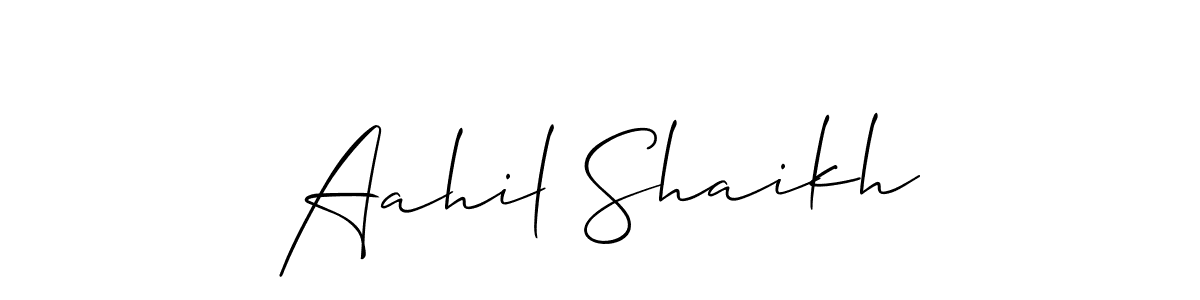 Similarly Allison_Script is the best handwritten signature design. Signature creator online .You can use it as an online autograph creator for name Aahil Shaikh. Aahil Shaikh signature style 2 images and pictures png