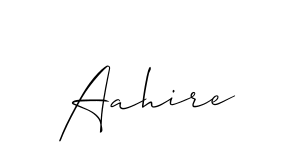 Make a beautiful signature design for name Aahire. With this signature (Allison_Script) style, you can create a handwritten signature for free. Aahire signature style 2 images and pictures png