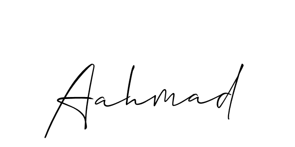 Aahmad stylish signature style. Best Handwritten Sign (Allison_Script) for my name. Handwritten Signature Collection Ideas for my name Aahmad. Aahmad signature style 2 images and pictures png
