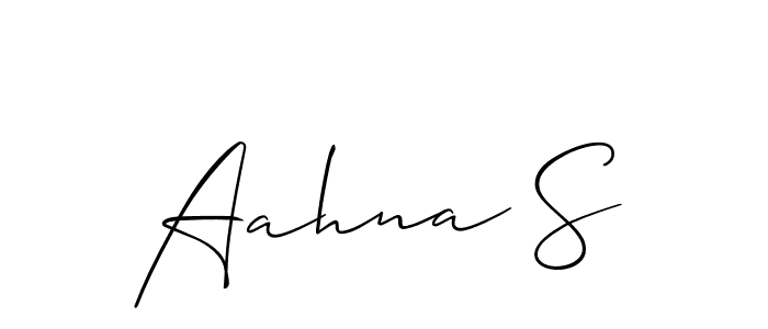 Similarly Allison_Script is the best handwritten signature design. Signature creator online .You can use it as an online autograph creator for name Aahna S. Aahna S signature style 2 images and pictures png