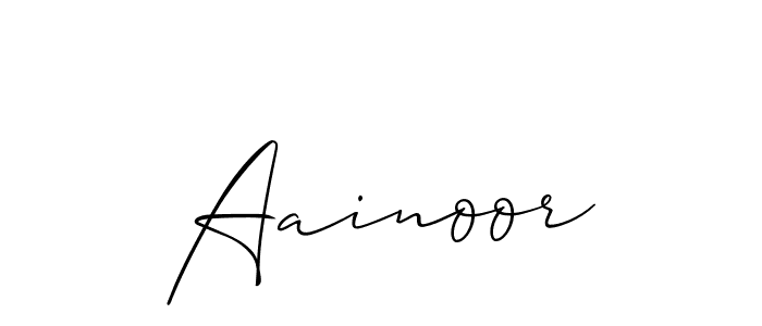 Best and Professional Signature Style for Aainoor. Allison_Script Best Signature Style Collection. Aainoor signature style 2 images and pictures png