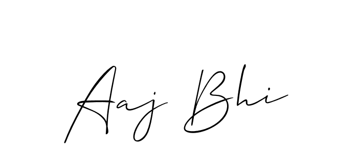 Make a short Aaj Bhi signature style. Manage your documents anywhere anytime using Allison_Script. Create and add eSignatures, submit forms, share and send files easily. Aaj Bhi signature style 2 images and pictures png