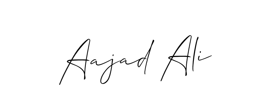 Aajad Ali stylish signature style. Best Handwritten Sign (Allison_Script) for my name. Handwritten Signature Collection Ideas for my name Aajad Ali. Aajad Ali signature style 2 images and pictures png