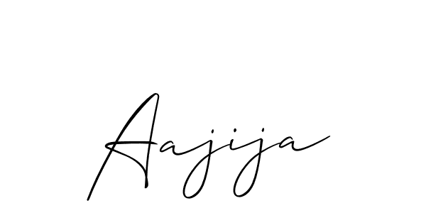 Allison_Script is a professional signature style that is perfect for those who want to add a touch of class to their signature. It is also a great choice for those who want to make their signature more unique. Get Aajija name to fancy signature for free. Aajija signature style 2 images and pictures png