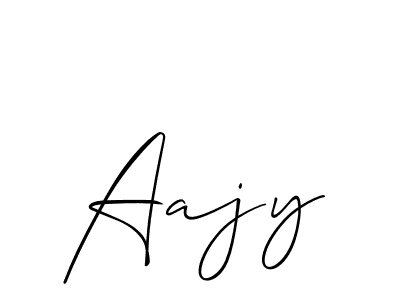 Make a beautiful signature design for name Aajy. With this signature (Allison_Script) style, you can create a handwritten signature for free. Aajy signature style 2 images and pictures png