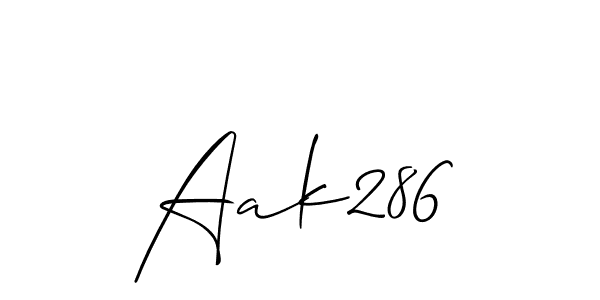 Make a beautiful signature design for name Aak286. Use this online signature maker to create a handwritten signature for free. Aak286 signature style 2 images and pictures png