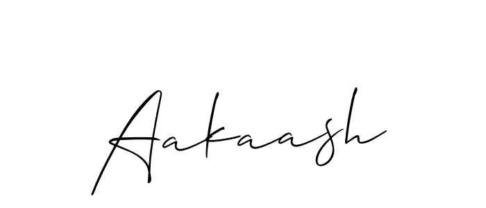 How to make Aakaash name signature. Use Allison_Script style for creating short signs online. This is the latest handwritten sign. Aakaash signature style 2 images and pictures png