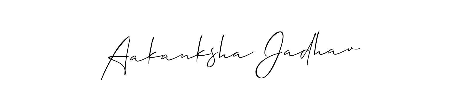 Here are the top 10 professional signature styles for the name Aakanksha Jadhav. These are the best autograph styles you can use for your name. Aakanksha Jadhav signature style 2 images and pictures png