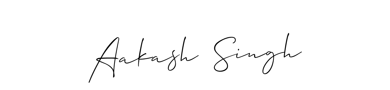 Also we have Aakash  Singh name is the best signature style. Create professional handwritten signature collection using Allison_Script autograph style. Aakash  Singh signature style 2 images and pictures png