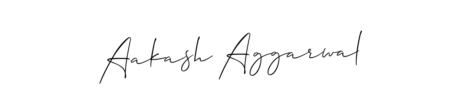 Make a beautiful signature design for name Aakash Aggarwal. With this signature (Allison_Script) style, you can create a handwritten signature for free. Aakash Aggarwal signature style 2 images and pictures png