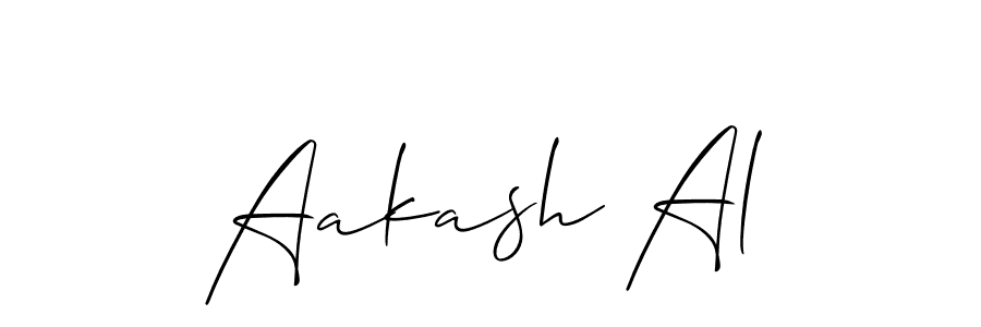 Make a beautiful signature design for name Aakash Al. Use this online signature maker to create a handwritten signature for free. Aakash Al signature style 2 images and pictures png