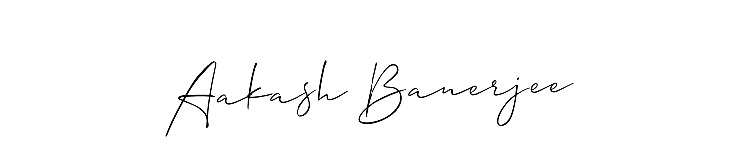 Aakash Banerjee stylish signature style. Best Handwritten Sign (Allison_Script) for my name. Handwritten Signature Collection Ideas for my name Aakash Banerjee. Aakash Banerjee signature style 2 images and pictures png