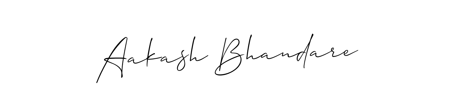 How to Draw Aakash Bhandare signature style? Allison_Script is a latest design signature styles for name Aakash Bhandare. Aakash Bhandare signature style 2 images and pictures png