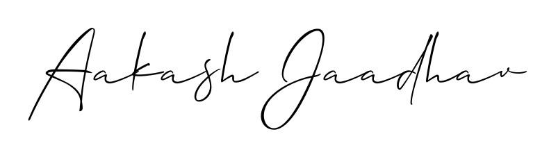 You can use this online signature creator to create a handwritten signature for the name Aakash Jaadhav. This is the best online autograph maker. Aakash Jaadhav signature style 2 images and pictures png