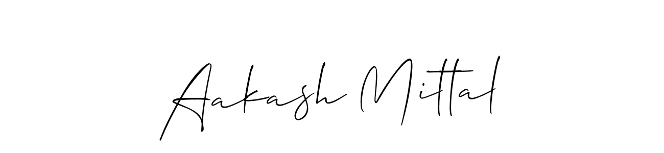 Allison_Script is a professional signature style that is perfect for those who want to add a touch of class to their signature. It is also a great choice for those who want to make their signature more unique. Get Aakash Mittal name to fancy signature for free. Aakash Mittal signature style 2 images and pictures png