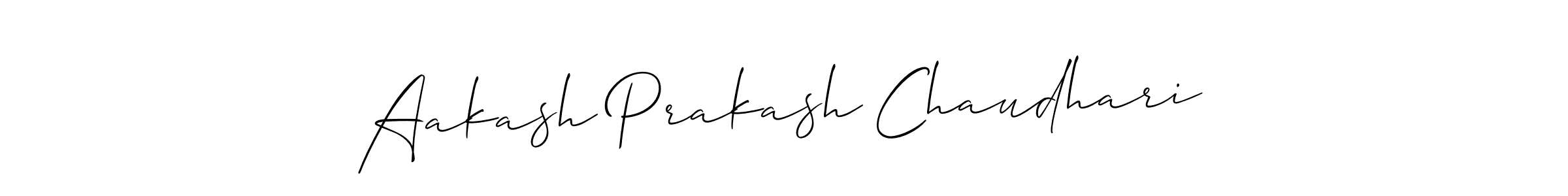 Create a beautiful signature design for name Aakash Prakash Chaudhari. With this signature (Allison_Script) fonts, you can make a handwritten signature for free. Aakash Prakash Chaudhari signature style 2 images and pictures png