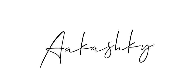 Best and Professional Signature Style for Aakashky. Allison_Script Best Signature Style Collection. Aakashky signature style 2 images and pictures png