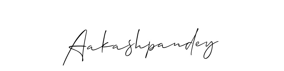 Make a beautiful signature design for name Aakashpandey. With this signature (Allison_Script) style, you can create a handwritten signature for free. Aakashpandey signature style 2 images and pictures png