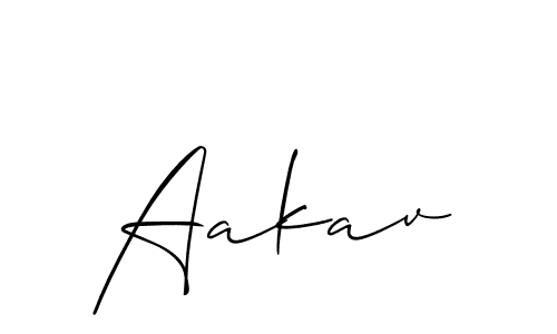 if you are searching for the best signature style for your name Aakav. so please give up your signature search. here we have designed multiple signature styles  using Allison_Script. Aakav signature style 2 images and pictures png
