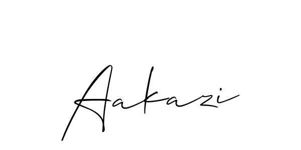 Similarly Allison_Script is the best handwritten signature design. Signature creator online .You can use it as an online autograph creator for name Aakazi. Aakazi signature style 2 images and pictures png