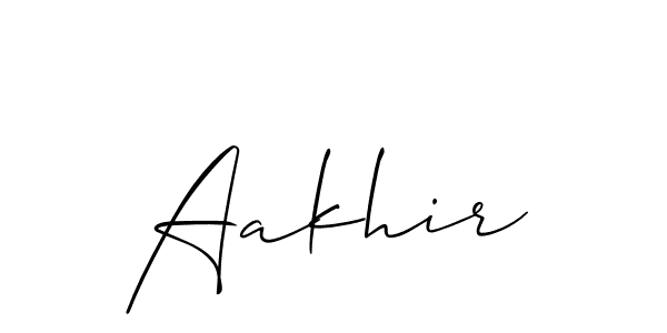 if you are searching for the best signature style for your name Aakhir. so please give up your signature search. here we have designed multiple signature styles  using Allison_Script. Aakhir signature style 2 images and pictures png
