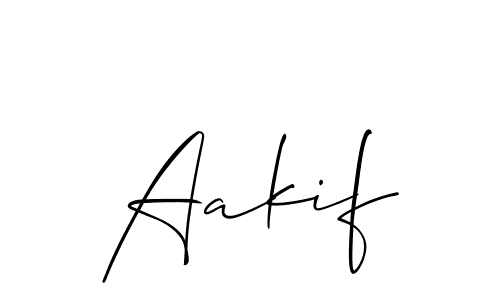 You should practise on your own different ways (Allison_Script) to write your name (Aakif) in signature. don't let someone else do it for you. Aakif signature style 2 images and pictures png