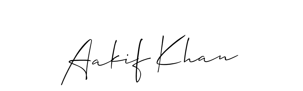 if you are searching for the best signature style for your name Aakif Khan. so please give up your signature search. here we have designed multiple signature styles  using Allison_Script. Aakif Khan signature style 2 images and pictures png