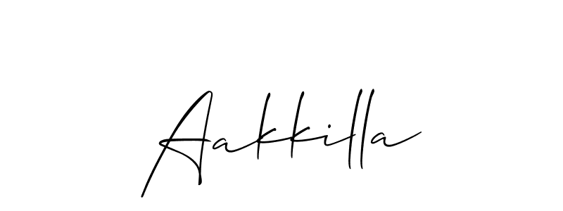 Aakkilla stylish signature style. Best Handwritten Sign (Allison_Script) for my name. Handwritten Signature Collection Ideas for my name Aakkilla. Aakkilla signature style 2 images and pictures png