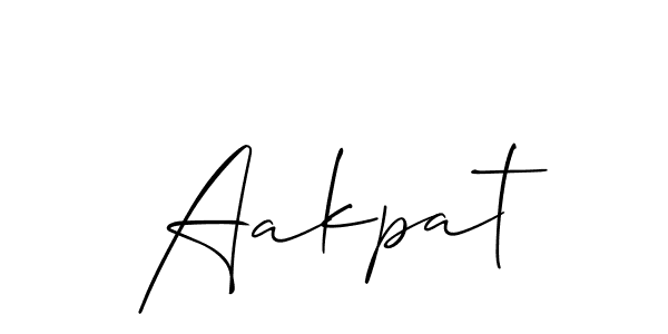 You should practise on your own different ways (Allison_Script) to write your name (Aakpat) in signature. don't let someone else do it for you. Aakpat signature style 2 images and pictures png