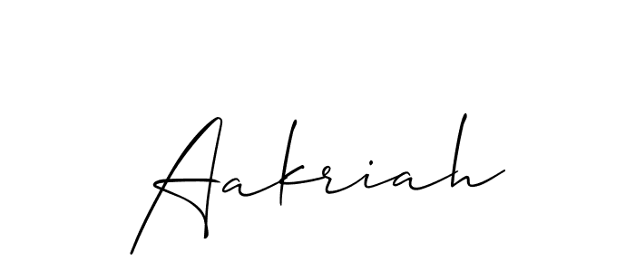 How to Draw Aakriah signature style? Allison_Script is a latest design signature styles for name Aakriah. Aakriah signature style 2 images and pictures png