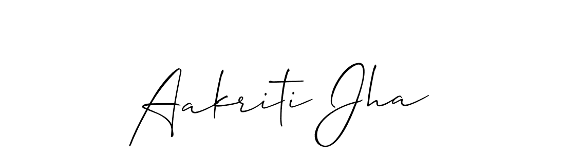 Also we have Aakriti Jha name is the best signature style. Create professional handwritten signature collection using Allison_Script autograph style. Aakriti Jha signature style 2 images and pictures png