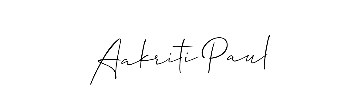 You should practise on your own different ways (Allison_Script) to write your name (Aakriti Paul) in signature. don't let someone else do it for you. Aakriti Paul signature style 2 images and pictures png
