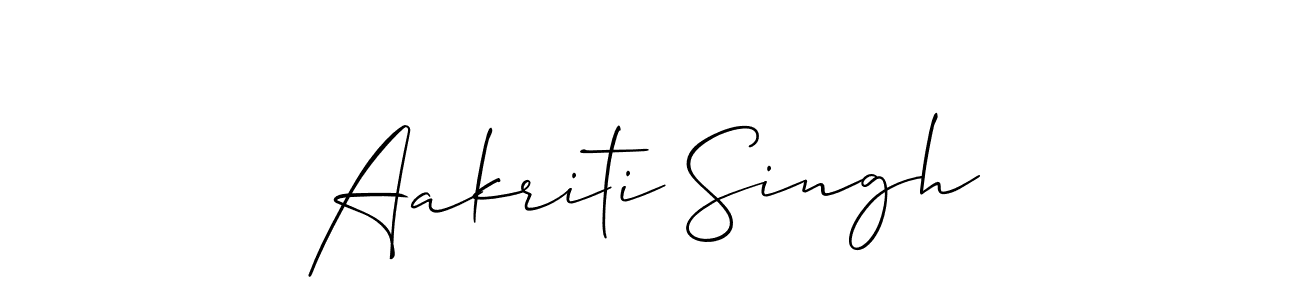 The best way (Allison_Script) to make a short signature is to pick only two or three words in your name. The name Aakriti Singh include a total of six letters. For converting this name. Aakriti Singh signature style 2 images and pictures png