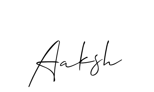 Create a beautiful signature design for name Aaksh. With this signature (Allison_Script) fonts, you can make a handwritten signature for free. Aaksh signature style 2 images and pictures png