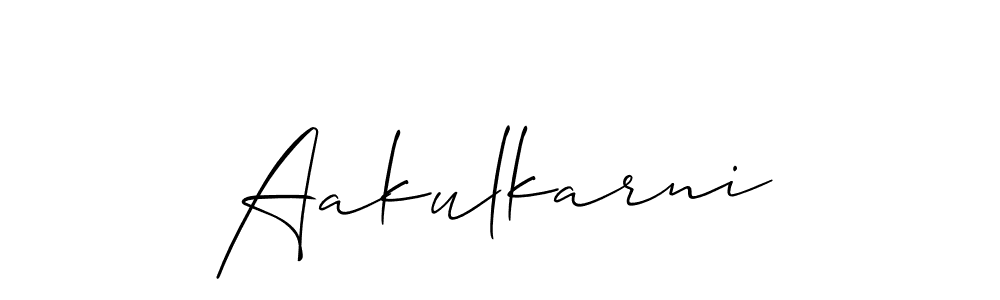 if you are searching for the best signature style for your name Aakulkarni. so please give up your signature search. here we have designed multiple signature styles  using Allison_Script. Aakulkarni signature style 2 images and pictures png