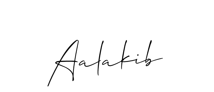 Make a beautiful signature design for name Aalakib. Use this online signature maker to create a handwritten signature for free. Aalakib signature style 2 images and pictures png