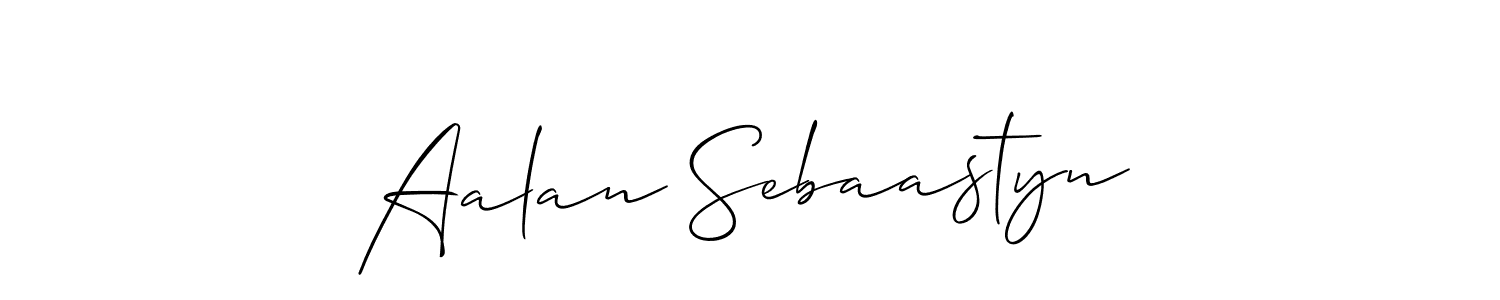 Allison_Script is a professional signature style that is perfect for those who want to add a touch of class to their signature. It is also a great choice for those who want to make their signature more unique. Get Aalan Sebaastyn name to fancy signature for free. Aalan Sebaastyn signature style 2 images and pictures png