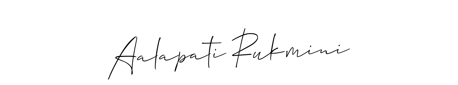 Once you've used our free online signature maker to create your best signature Allison_Script style, it's time to enjoy all of the benefits that Aalapati Rukmini name signing documents. Aalapati Rukmini signature style 2 images and pictures png