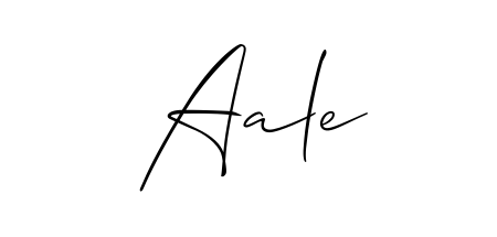 An effortless, minimalist signature concept for Aale using Allison_Script design. Clean lines that look great on any document. Aale signature style 2 images and pictures png