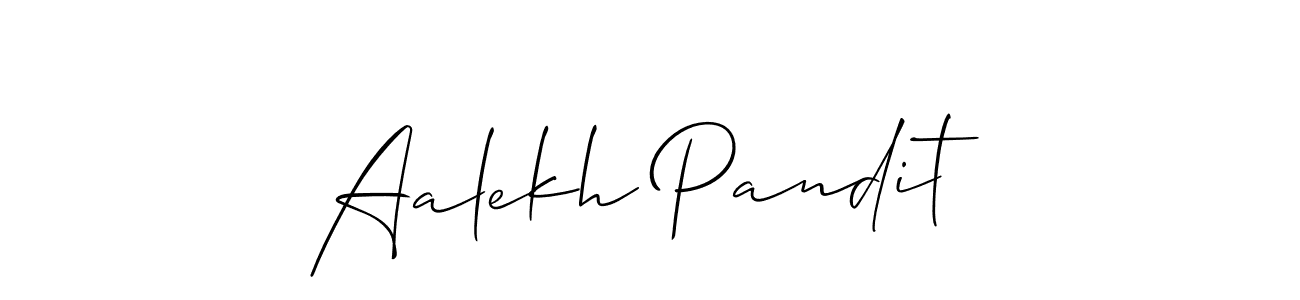 Similarly Allison_Script is the best handwritten signature design. Signature creator online .You can use it as an online autograph creator for name Aalekh Pandit. Aalekh Pandit signature style 2 images and pictures png