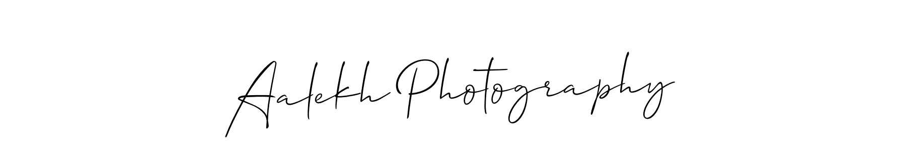 Also You can easily find your signature by using the search form. We will create Aalekh Photography name handwritten signature images for you free of cost using Allison_Script sign style. Aalekh Photography signature style 2 images and pictures png