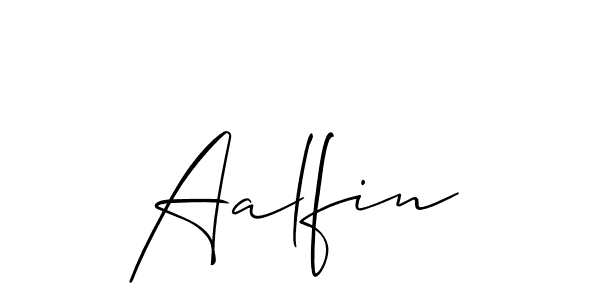 How to make Aalfin name signature. Use Allison_Script style for creating short signs online. This is the latest handwritten sign. Aalfin signature style 2 images and pictures png