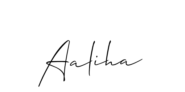 Similarly Allison_Script is the best handwritten signature design. Signature creator online .You can use it as an online autograph creator for name Aaliha. Aaliha signature style 2 images and pictures png