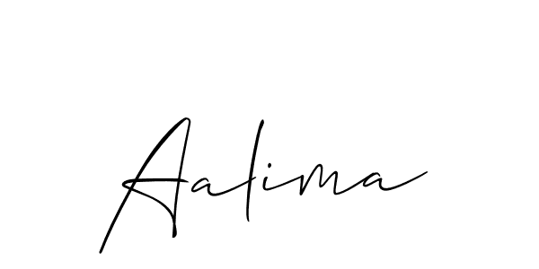 Also we have Aalima name is the best signature style. Create professional handwritten signature collection using Allison_Script autograph style. Aalima signature style 2 images and pictures png
