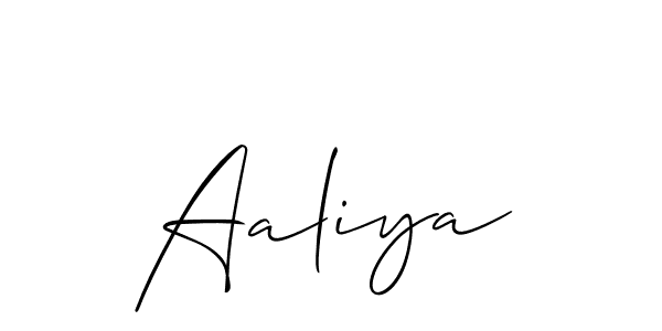 You should practise on your own different ways (Allison_Script) to write your name (Aaliya) in signature. don't let someone else do it for you. Aaliya signature style 2 images and pictures png