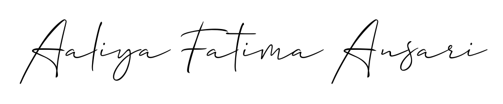 Also You can easily find your signature by using the search form. We will create Aaliya Fatima Ansari name handwritten signature images for you free of cost using Allison_Script sign style. Aaliya Fatima Ansari signature style 2 images and pictures png