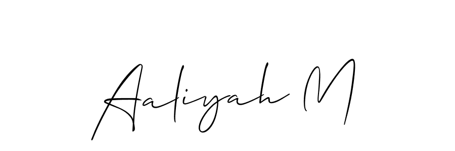 This is the best signature style for the Aaliyah M name. Also you like these signature font (Allison_Script). Mix name signature. Aaliyah M signature style 2 images and pictures png