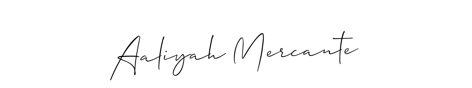Make a beautiful signature design for name Aaliyah Mercante. Use this online signature maker to create a handwritten signature for free. Aaliyah Mercante signature style 2 images and pictures png